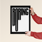 Eleanor Roosevelt – BORING Typography Poster
